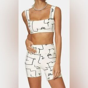 WeWoreWhat bandeau bra top Off White Size Large